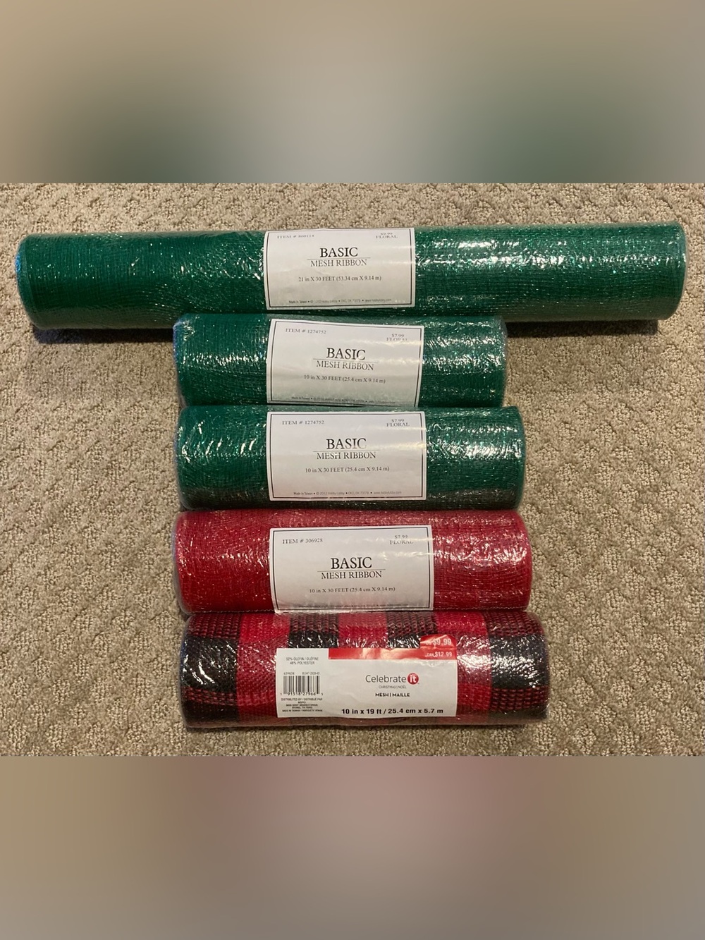 NEW Deco Poly Mesh - Lot of 5